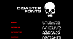 Desktop Screenshot of disasterfonts.co.uk