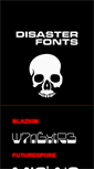 Mobile Screenshot of disasterfonts.co.uk